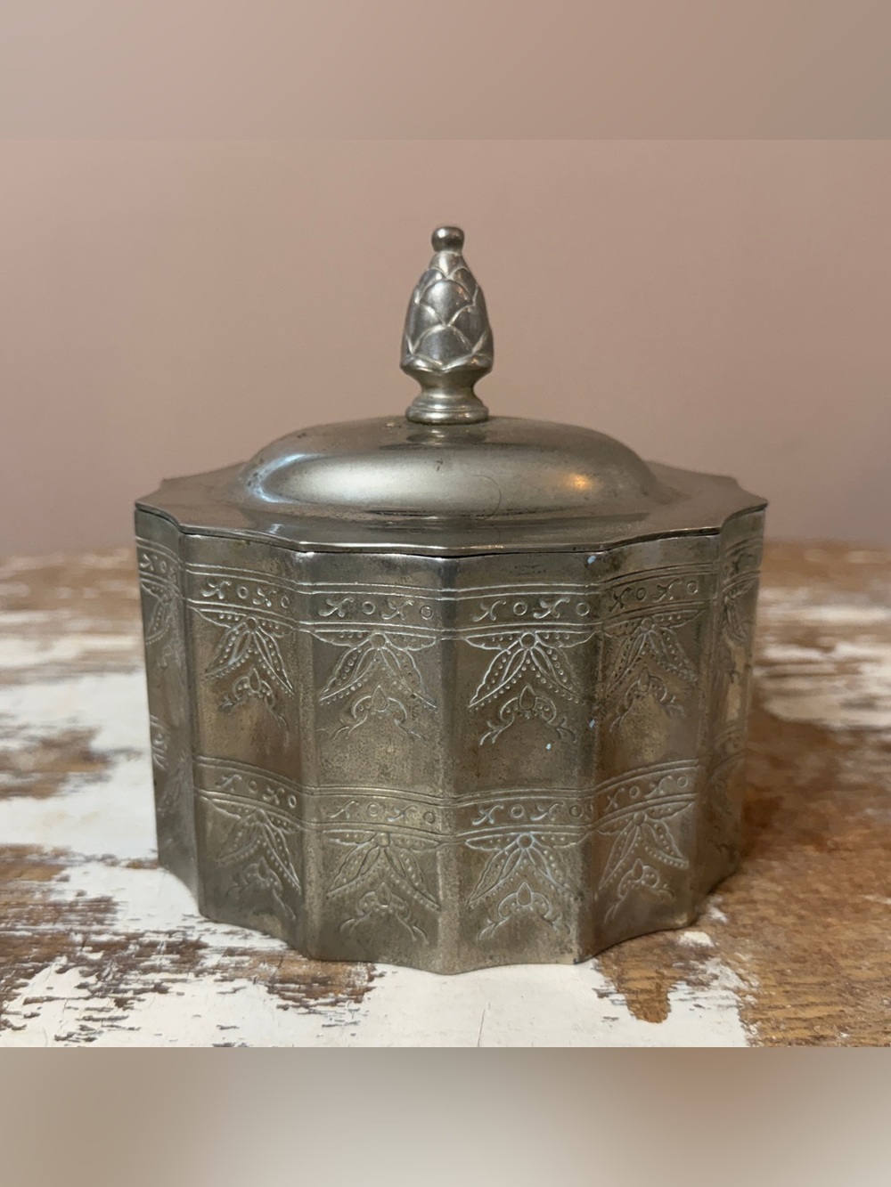 Vintage Godinger Sliver Plate Velvet Lined Trinket Box Jewelry Caddy / Lid 1991